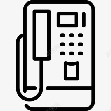 公用电话亭图标图标