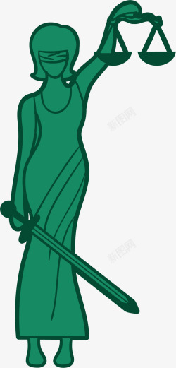 绿色希腊女神素材
