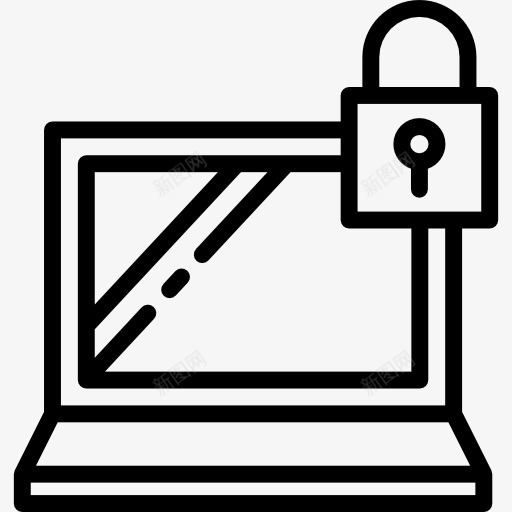 计算机安全图标png_新图网 https://ixintu.com 块 屏幕锁 技术 挂锁 笔记本电脑