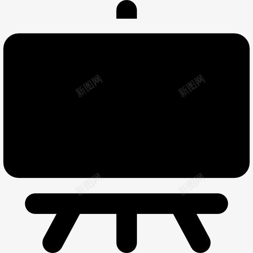 黑板图标png_新图网 https://ixintu.com 书写板 工具 演示 界面 界面和网页 课堂 黑板 黑色