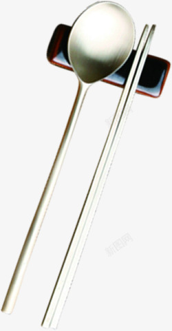 银质勺子筷子环境素材