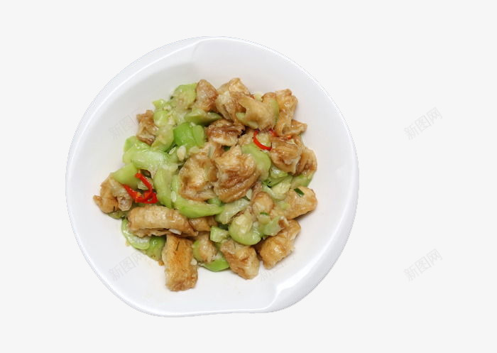 丝瓜炒油条png免抠素材_新图网 https://ixintu.com 丝瓜 小吃 油条 特色菜 食品