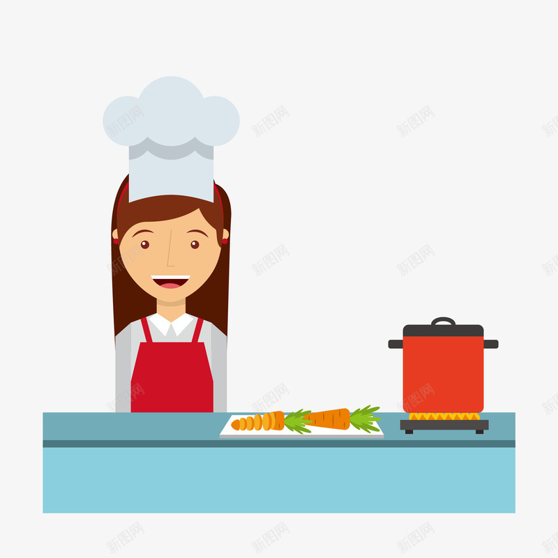 卡通正在做饭的厨师矢量图eps免抠素材_新图网 https://ixintu.com PNG厨师 做饭 做饭厨房 厨师 厨师PNG 美味 美味厨房 矢量图
