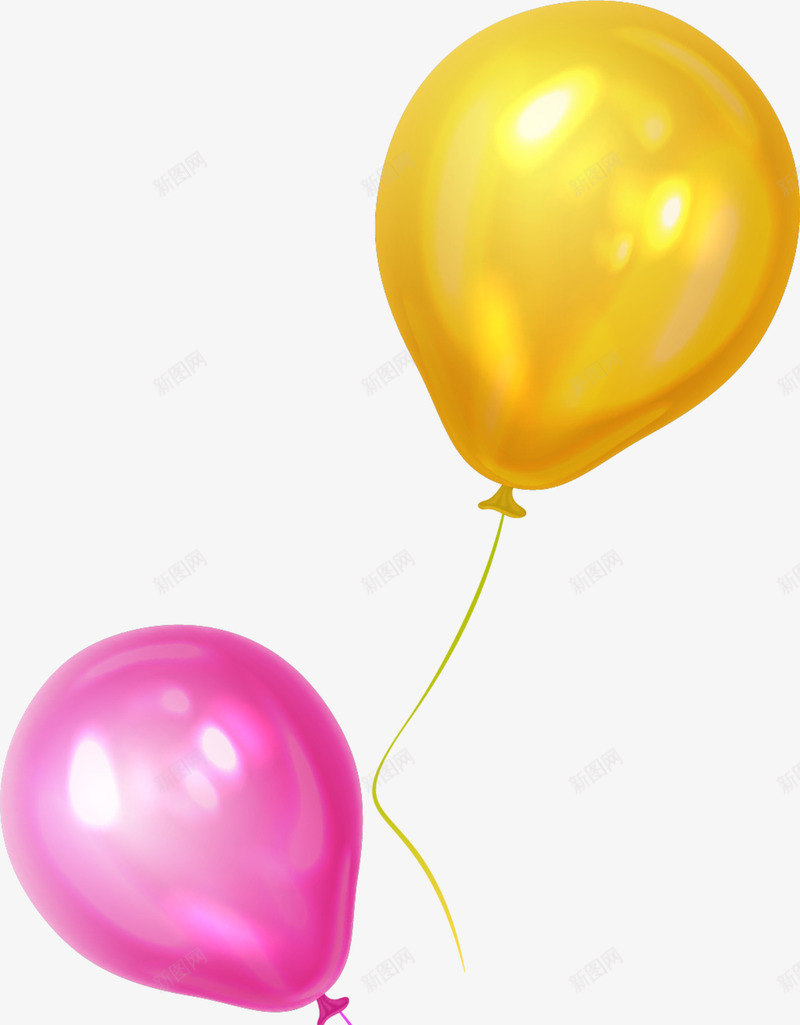 儿童节美丽漂浮的气球png免抠素材_新图网 https://ixintu.com 两个气球 儿童节 升空 漂浮的气球 童趣 美丽气球
