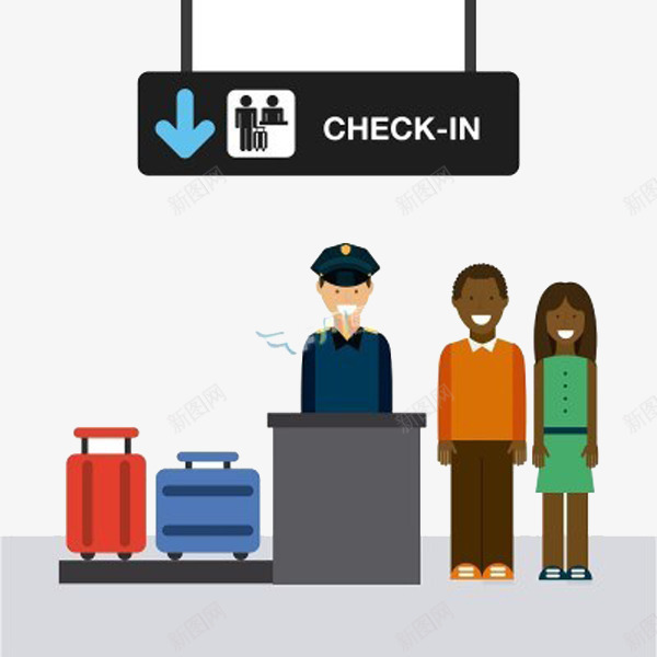 机场安检人物物品png免抠素材_新图网 https://ixintu.com 人物物品 安检 机场 矢量素材