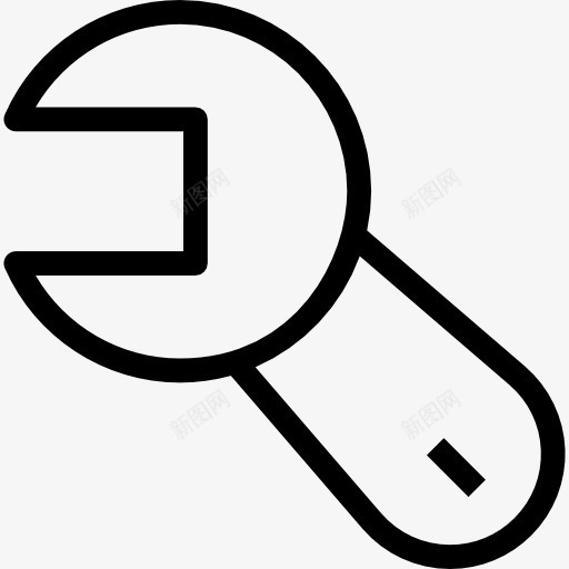 扳手图标png_新图网 https://ixintu.com 家电修理 工具和用具 扳手 改进 车库