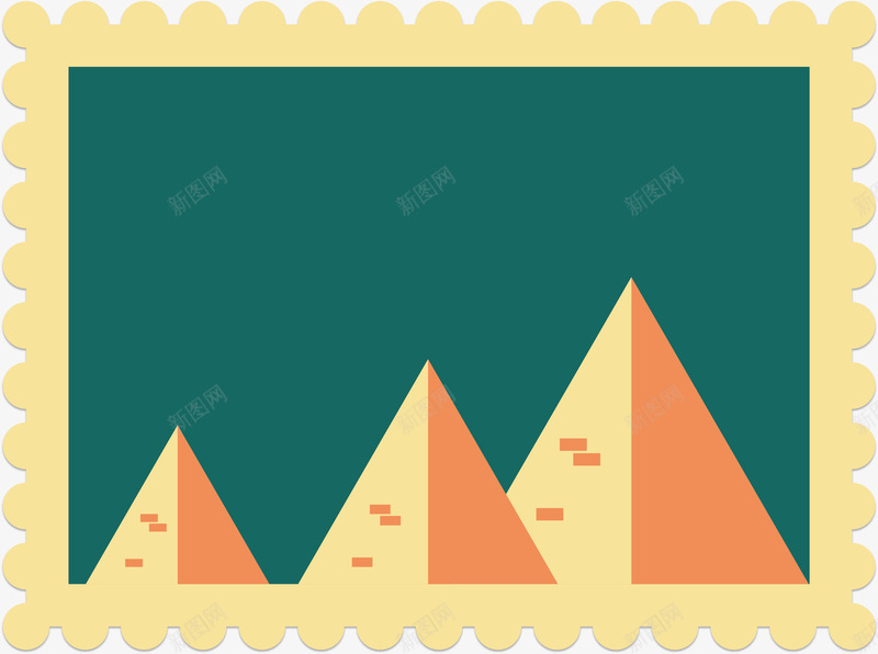 卡通旅游城市邮票埃及金字塔矢量图ai免抠素材_新图网 https://ixintu.com 世界各国邮票 世界邮票 国旗邮票 埃及金字塔 特色邮票 矢量图 邮票 邮票收集 邮票模板 集邮