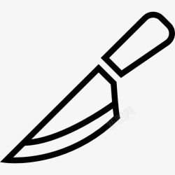 切割刀概述厨房用具刀象征图标高清图片