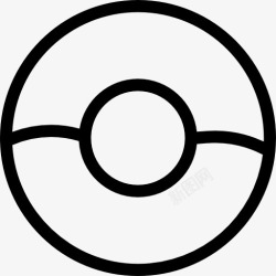 pokeball空盘子图标高清图片