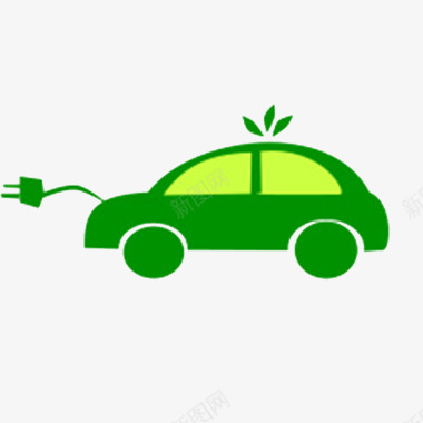 绿色小电动车图标图标