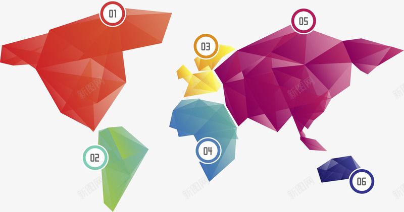 彩色低多边形步骤目录png免抠素材_新图网 https://ixintu.com 低多边形 信息图表 几何 分类 彩色 步骤 目录 矢量素材
