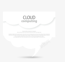云朵框架插图素材