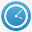 蓝色的时钟标识icon图标png_新图网 https://ixintu.com 时钟 闹钟