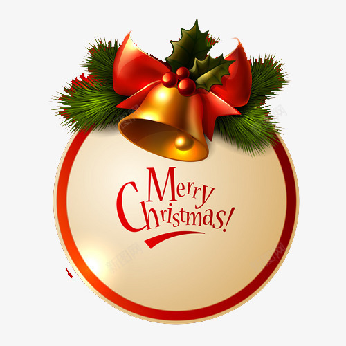 手绘红色圣诞节铃铛图标png_新图网 https://ixintu.com 图标 圣诞节 红色 铃铛