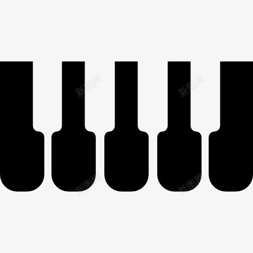 钢琴或合成器键图标png_新图网 https://ixintu.com 乐器 合成器 声音 钢琴 钥匙 音乐
