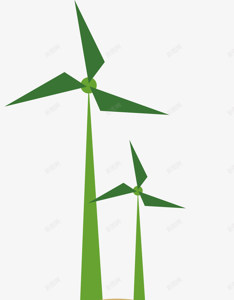 创意绿色风车能源logo图标png_新图网 https://ixintu.com logo 低碳 创意 图标 爱护环境 绿色 能源 能源logo 风车