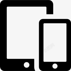 触摸屏智能手机平板电话图标高清图片