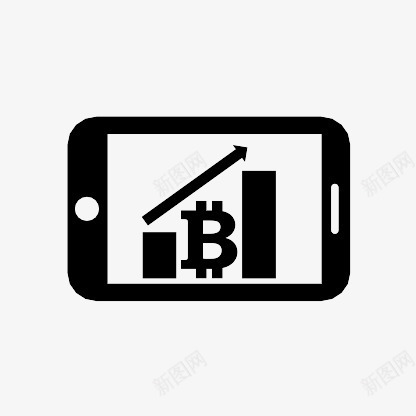 比特币移动电话了箭头TheB图标png_新图网 https://ixintu.com arrow bitcoin mobile phone up 了 比特币 电话 移动 箭头