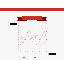 PPT折线图素材