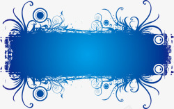 蓝色幻想标语框蓝色幻想标语框高清图片