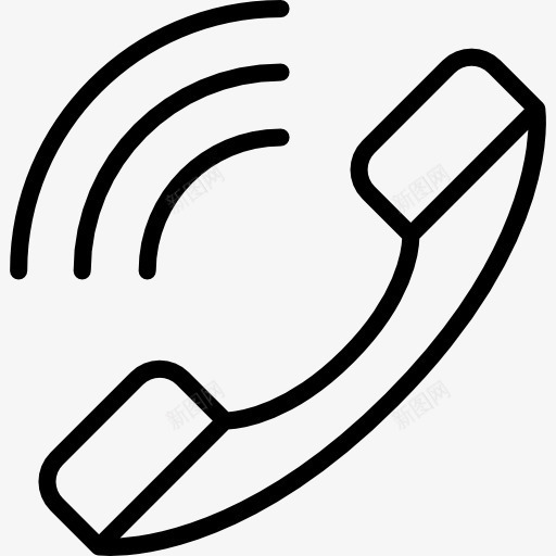 电话铃响图标png_新图网 https://ixintu.com 信号 技术 电话 电话听筒