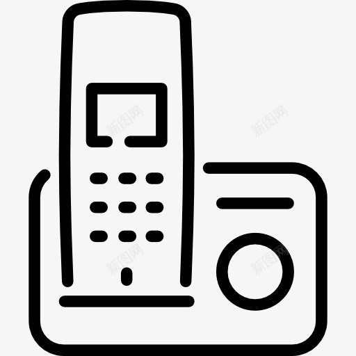 无绳电话图标png_新图网 https://ixintu.com 技术 电话 电话听筒 通信