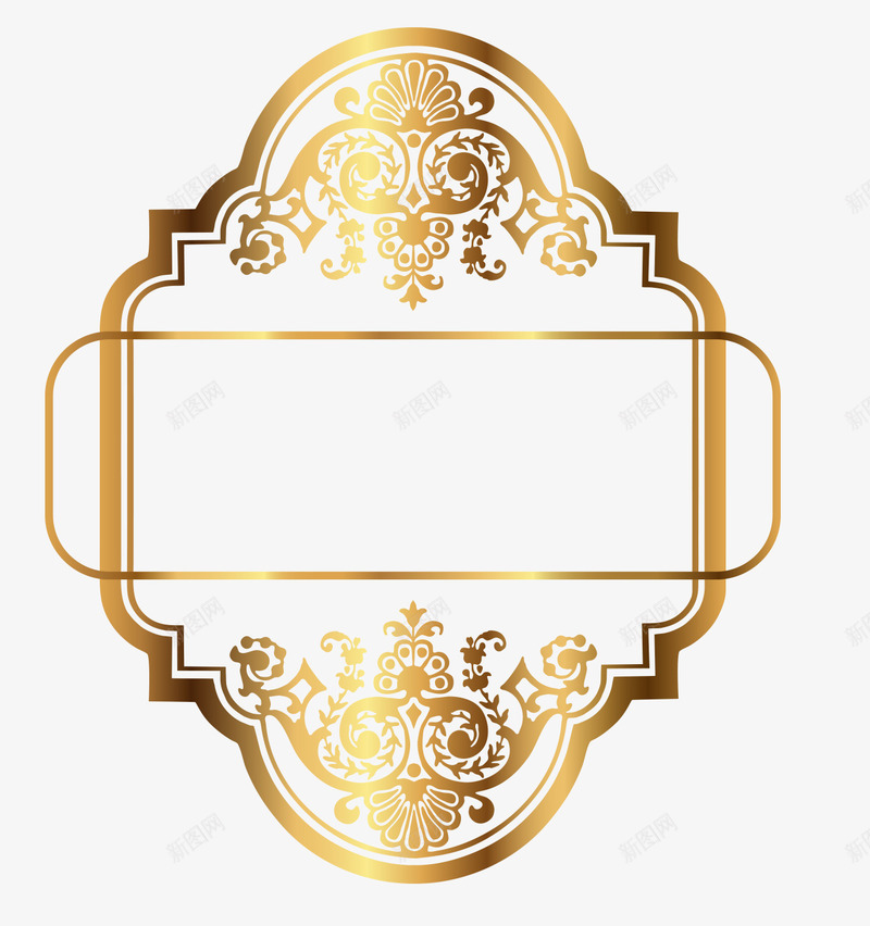 古典装饰框架png免抠素材_新图网 https://ixintu.com 免抠图片 古典框架 装饰图案 金色框架