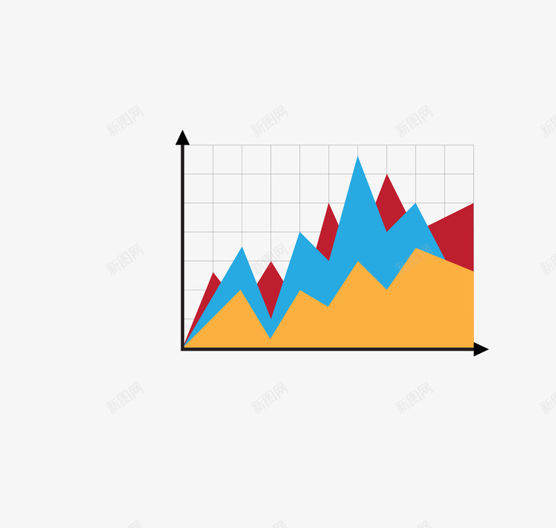 折线图直观表达png免抠素材_新图网 https://ixintu.com 创意 折线图 直观 简约