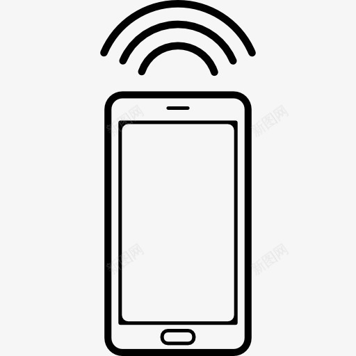 手机连接信号图标png_新图网 https://ixintu.com 信号 工具 工具和用具 手机 电话 连接