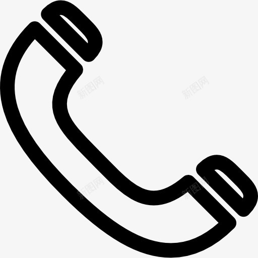 电话耳轮廓图标png_新图网 https://ixintu.com 呼叫 工具 工具和用具 手机 电话 耳 轮廓