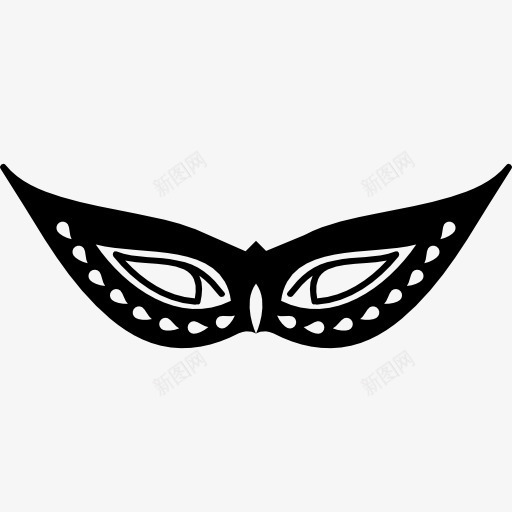 程式化的狂欢节面具图标png_新图网 https://ixintu.com 形状 方的眼睛 狂欢 狂欢节面具 程式化的神秘 面具