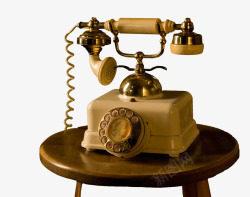 欧式复古拨号电话素材