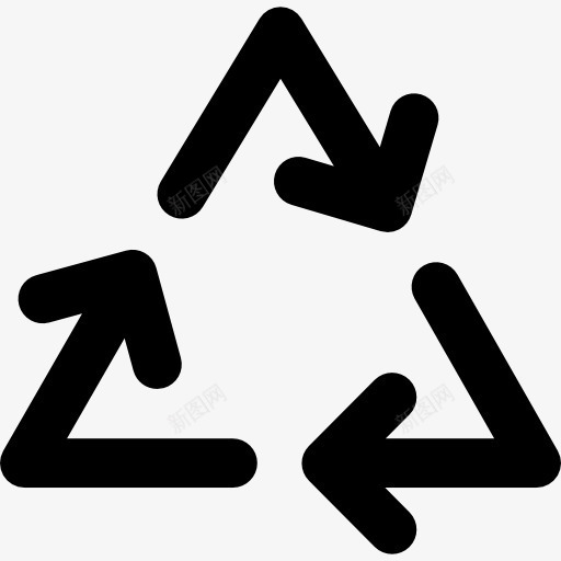 回收图标png_新图网 https://ixintu.com 循环利用 生态 箭头形状