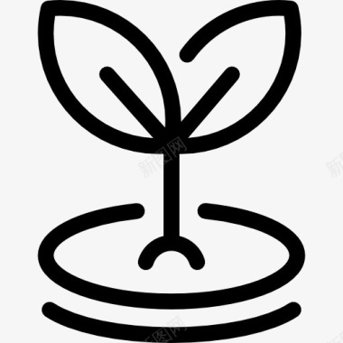植树图标图标