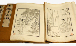 中国图画古书素材