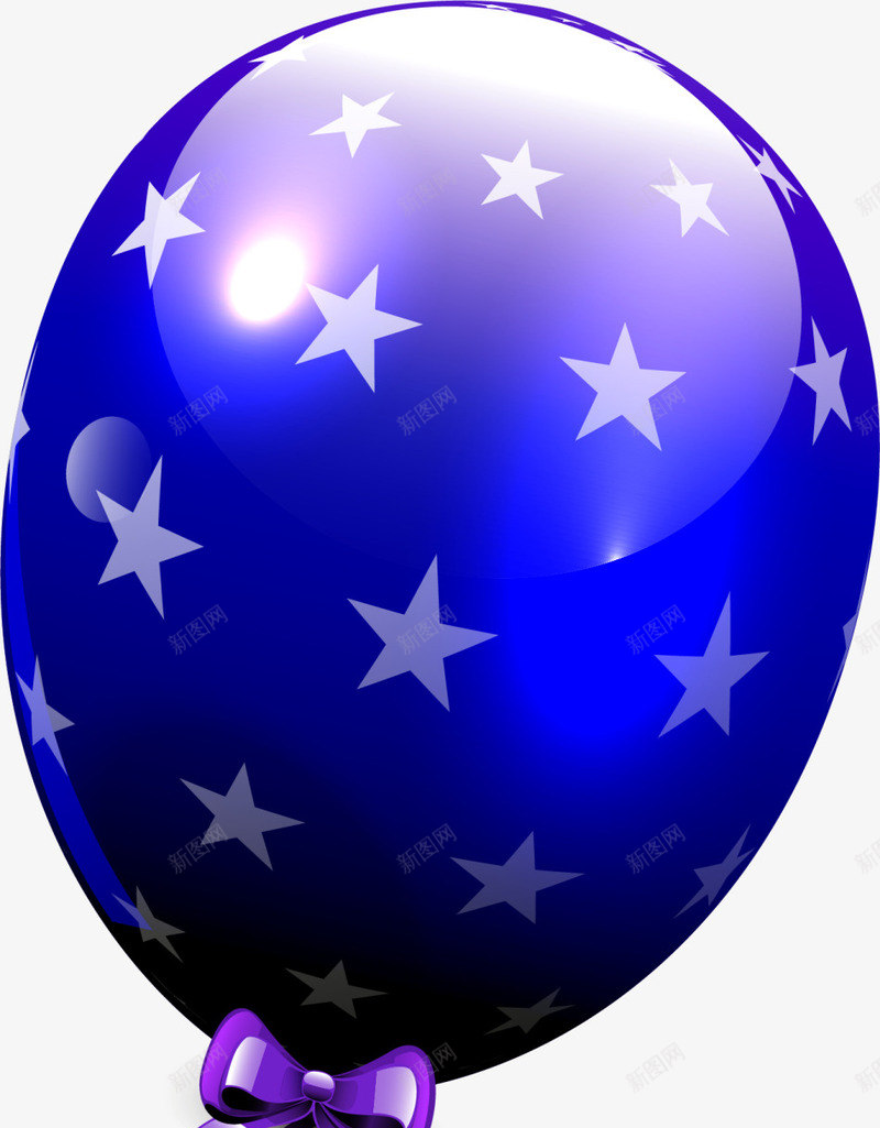 儿童节蓝色星星气球png免抠素材_新图网 https://ixintu.com 儿童节 星星气球 星星装饰 白色星星 童趣 蓝色气球