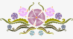 泰国花纹多色繁复宫廷风素材