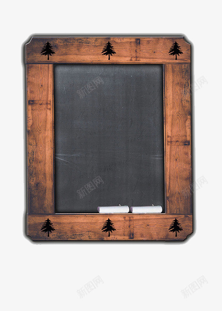 木质小黑板png免抠素材_新图网 https://ixintu.com 学习 小黑板 教具 木质