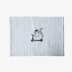 川岛屋北欧风几何动物图形纯棉餐素材