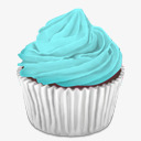 青色蛋糕蛋糕cupcakesicons图标图标
