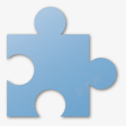蓝色拼图游戏图标png_新图网 https://ixintu.com 拼图 组件