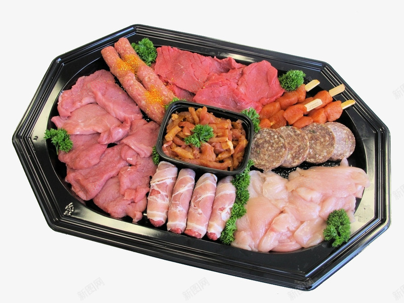 烤肉盘png免抠素材_新图网 https://ixintu.com 新鲜食材 烤肉 烧烤 韩国料理