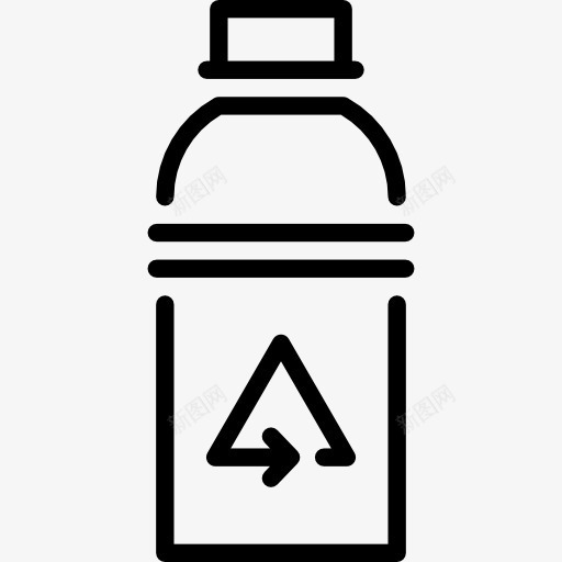 回收瓶图标png_新图网 https://ixintu.com 回收 塑料 水 生态 饮料