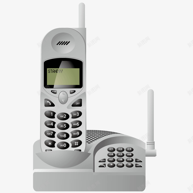 现代家用电话png免抠素材_新图网 https://ixintu.com 家用 现代 电话 通信