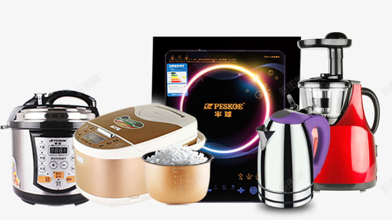 家用电器png免抠素材_新图网 https://ixintu.com 图案 家用电器 装饰