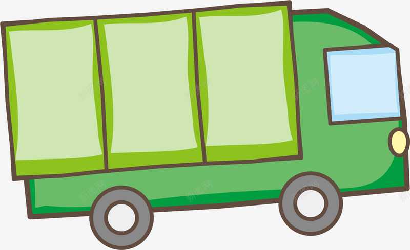 儿童节玩具绿色小卡车png免抠素材_新图网 https://ixintu.com 儿童节 水彩 玩具小卡车 童趣 绘画 绿色小卡车