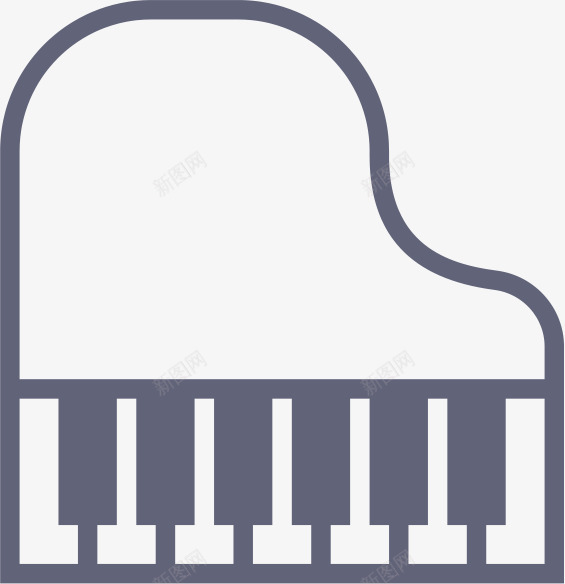 钢琴OutlineSmashicons图标png_新图网 https://ixintu.com Piano 钢琴