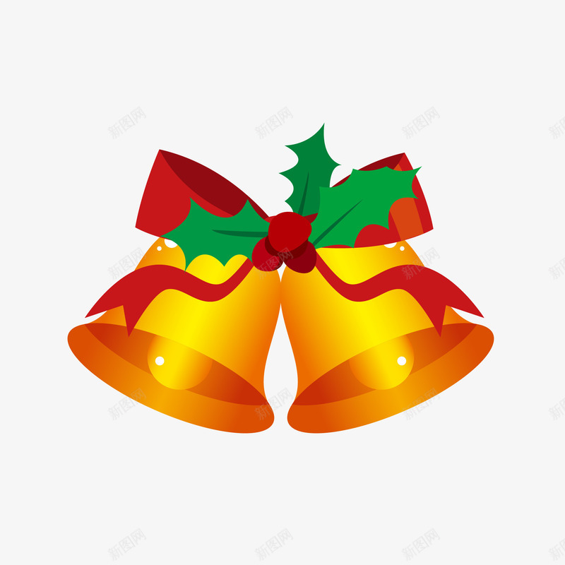 圣诞铃铛装饰元素png免抠素材_新图网 https://ixintu.com 卡通 圣诞 圣诞夜 圣诞节 圣诞铃铛 手绘 铃铛 铃铛装饰