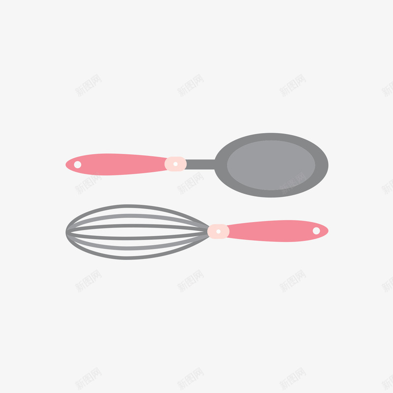 粉灰色的勺子和搅拌器png免抠素材_新图网 https://ixintu.com 勺子 厨房 搅拌器 日用 灰色 粉色