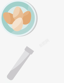 鸡蛋和打蛋器器素材